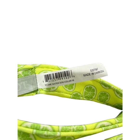 Top Paw Green Limes Comfort Neoprene Dog Collar Size Small Adjustable - Picture 3 of 3